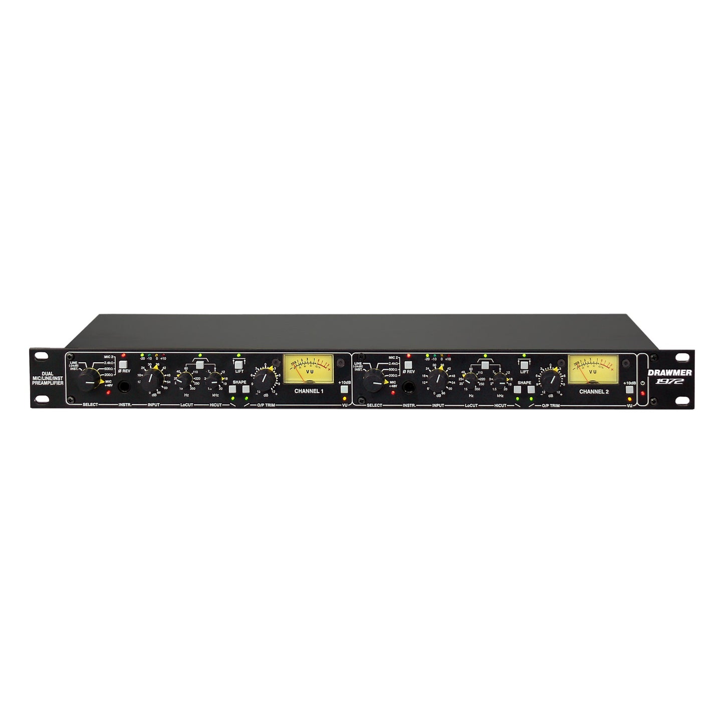 Drawmer 1972 Dual Mic, Line and Instrument Preamplifier