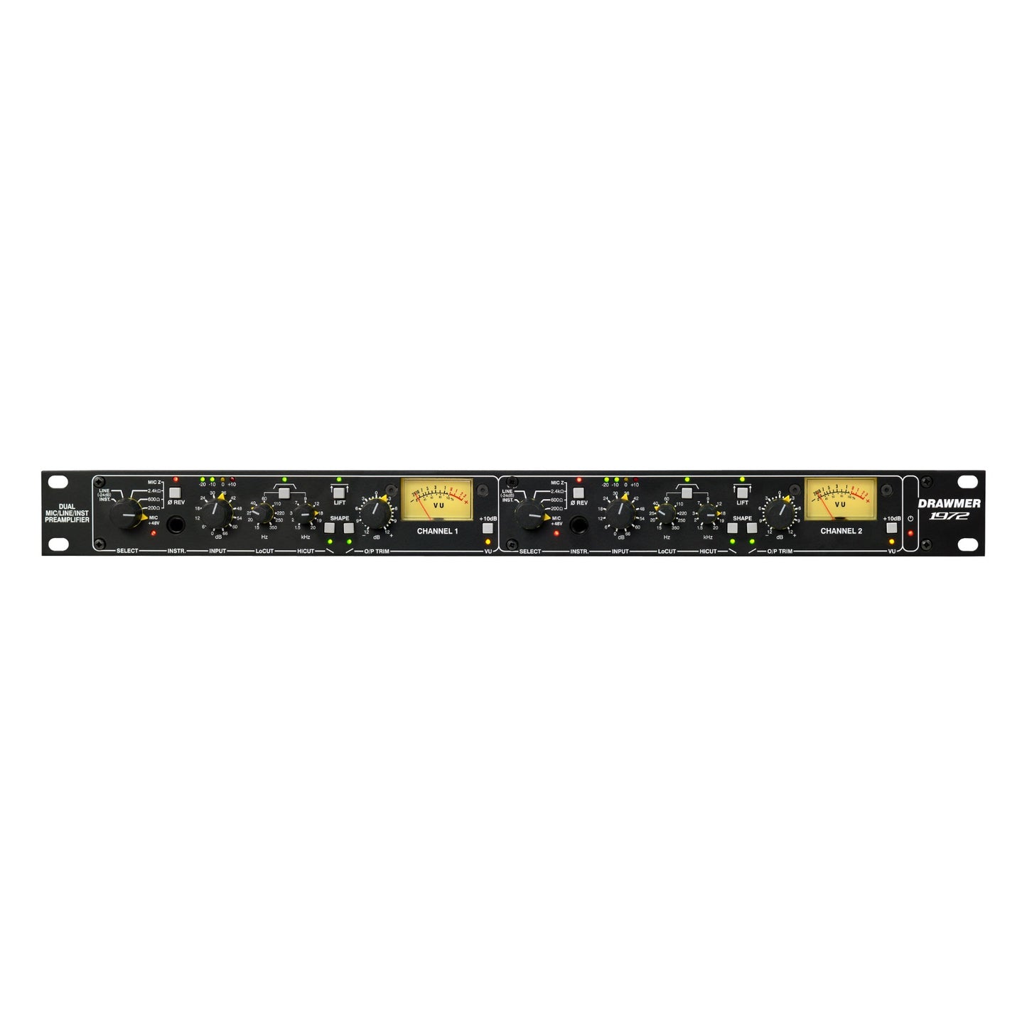 Drawmer 1972 Dual Mic, Line and Instrument Preamplifier