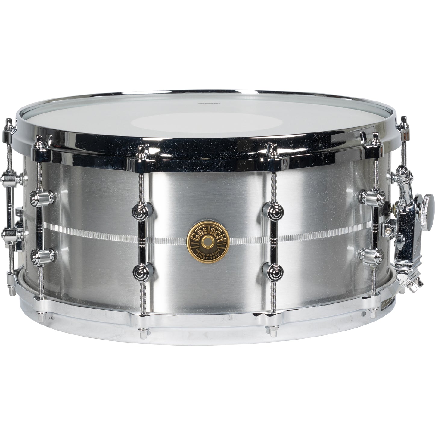 Gretsch Drums G-4164 Aluminum 6.5x14 Snare Drum w/ Tube Lugs