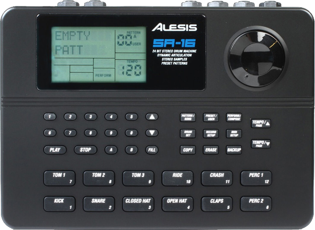 Alesis SR16 16-Bit Drum Machine with Natural Drum Sounds