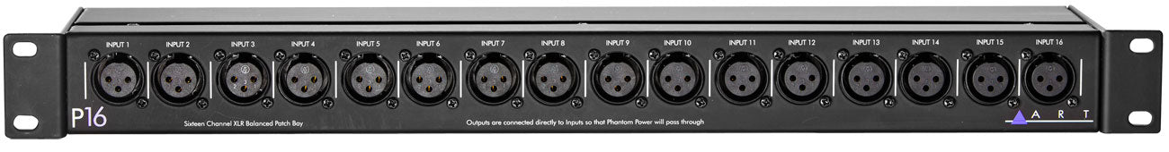 ART P16 16-Channel XLR Patch Bay