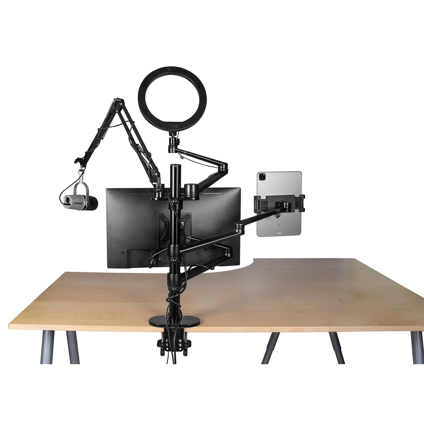Gator Frameworks Content Creation Desk Mount Stand
