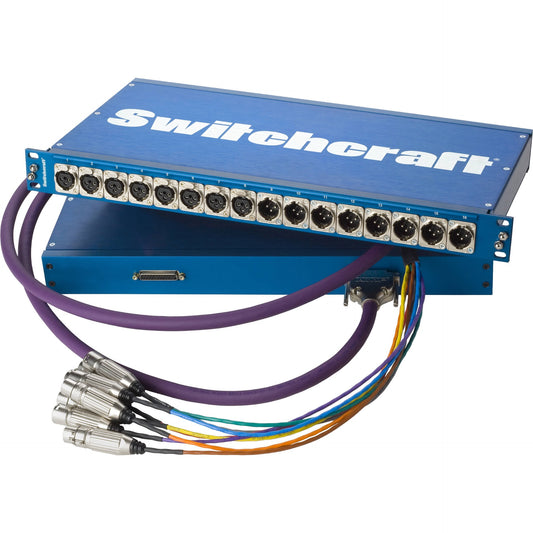 Switchcraft PT8FX8MXDB25 8-point XLR Female/8-point XLR Male - DB25 Patchbay