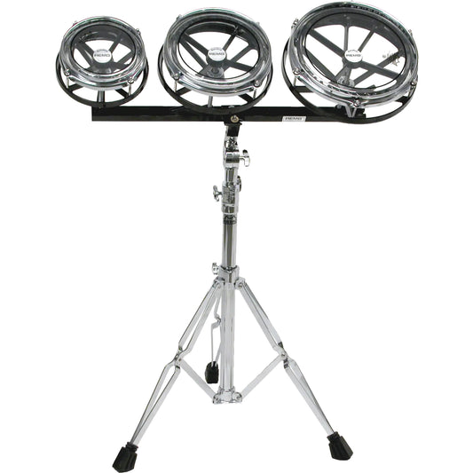 Remo ROTOTOM Set with 6, 8 and 10" Pinstripe/Clear Drumheads