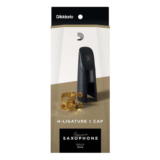 D’Addario Rico H-ligature and Cap for Saxophone Soprano