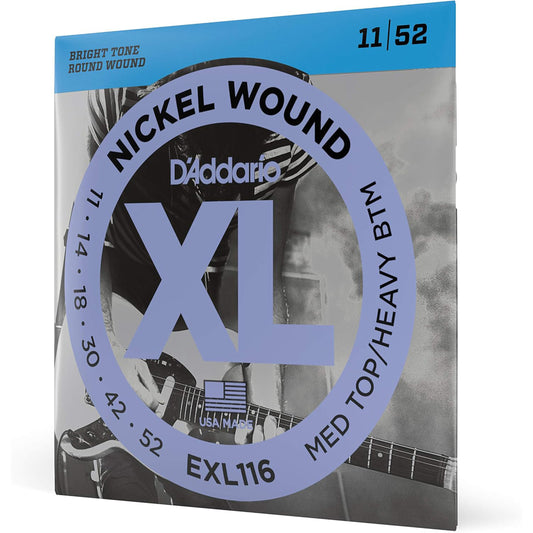 D'Addario EXL116 Medium Top / Heavy Bottom 11-52
