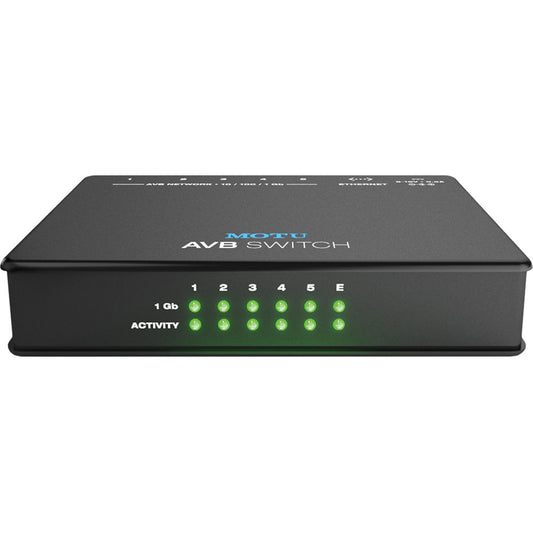 MOTU AVB Switch Five-Port AVB Ethernet Switch