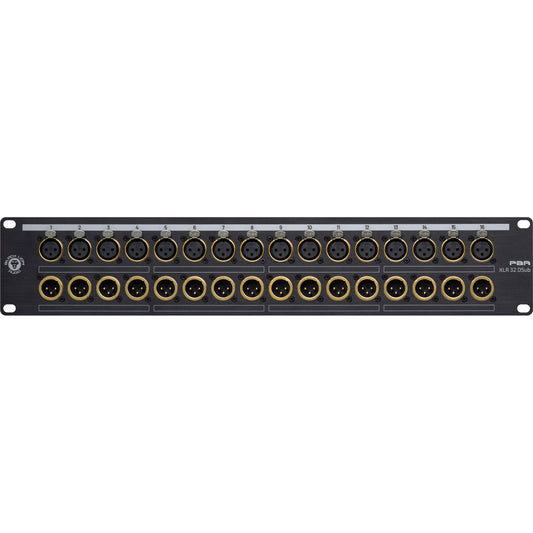 Black Lion Audio PBR XLR 32 DSub - 32-Point Gold-Plated XLR/DB25 Patchbay