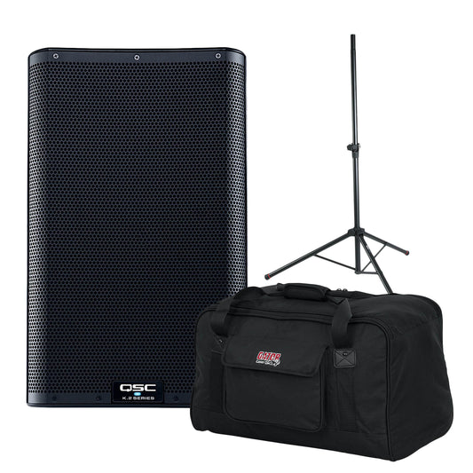 QSC K10.2 10" Two Way 2000W Powered Loudspeaker Bundle