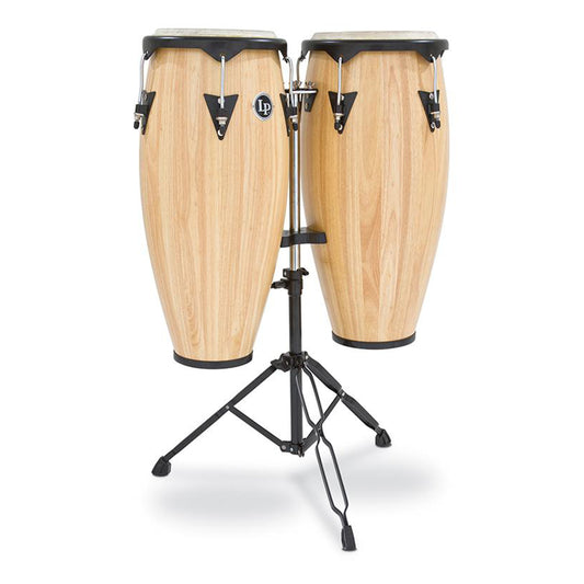 Latin Percussion LP City Wood Congas 10" & 11" Set - Natural Satin Finish