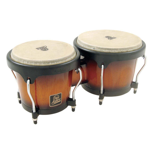 Latin Percussion Aspire Wood Bongos, Vintage Sunburst