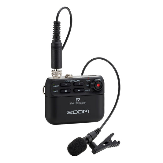 Zoom F2 Field Recorder & Lavalier Microphone