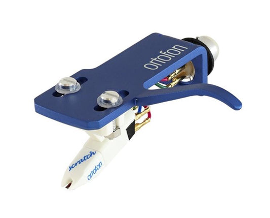 Ortofon OM Scratch White Premounted on Sh-4 Blue