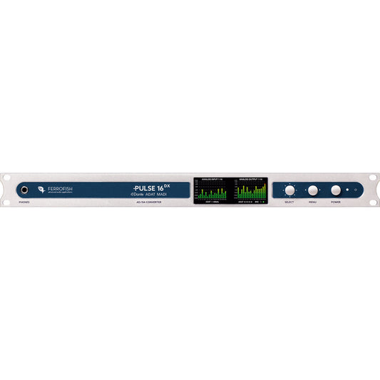 Ferrofish Pulse 16 DX - 16x16 AD/DA and Dante/MADI/ADAT Converter